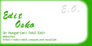 edit osko business card